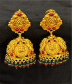 The Hita Silver Lakshmi Kemp Jhumka