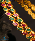 The Nishita Silver Kemp Bangle (Green/Size/2.2/2.4/2.6/2.8)