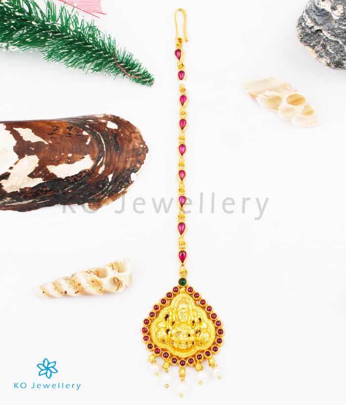 The Nitya Lakshmi Silver Maang Tikka