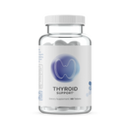 Infiniwell Thyroid Support supplement bottle with 60 tablets on transparent background showing product packaging