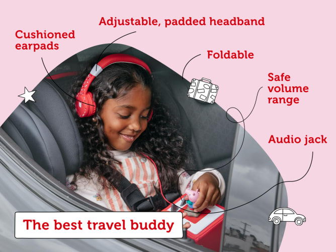 Tonies - Tonies Headphones - Foldable - Red - Display