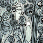 Tote Bag Mixed Media Art 'Garden Creatures'