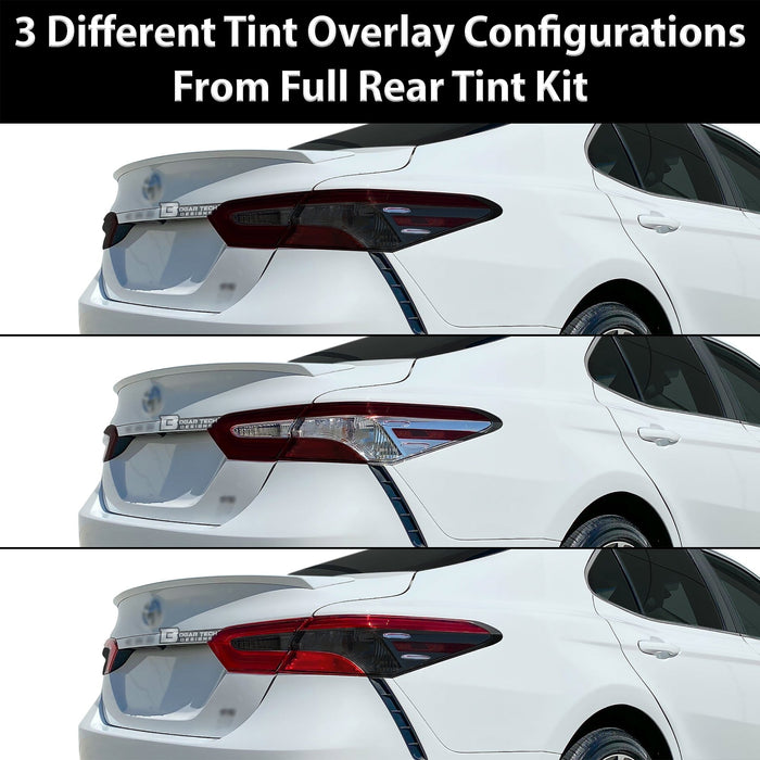 Complete Full Headlight Taillight Precut Overlay Tint Kit with Tools Fits Toyota Camry 2018 - 2024 - Bogar Tech Designs
