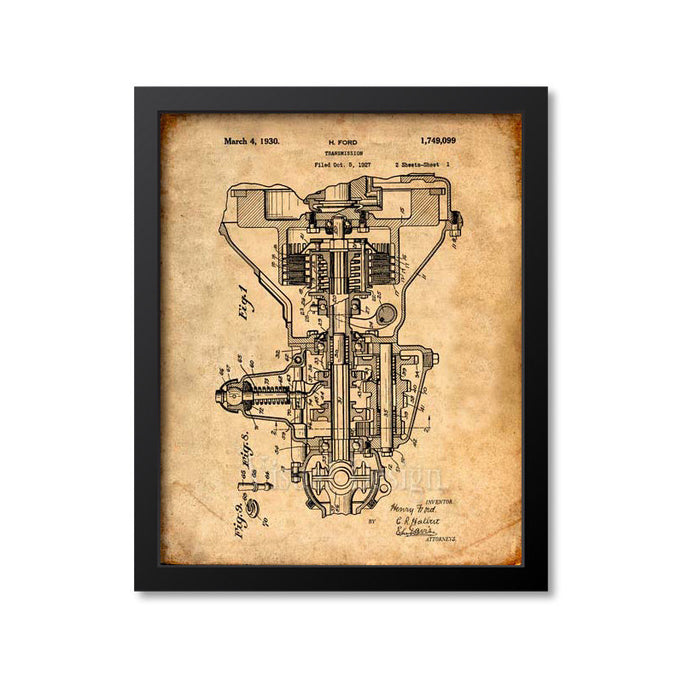 Ford Transmission Patent Print