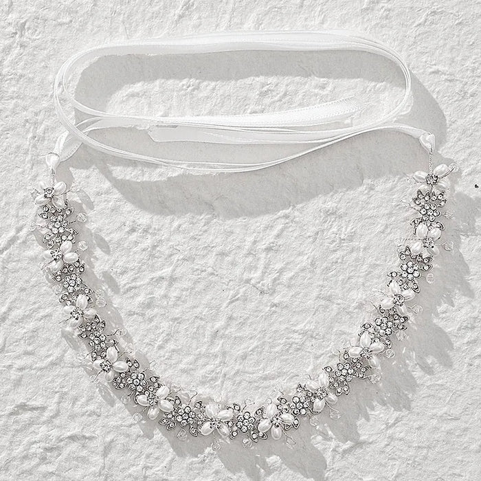 Wedding Hair Accessories - Pearl and Crystal Bridal Headband