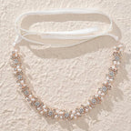 Wedding Hair Accessories - Pearl and Crystal Bridal Headband - Available in Silver and Rose Gold