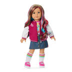 Truly Me™ 18-inch Doll #101 with wavy caramel hair