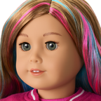 Truly Me™ 18-inch Doll #101 with wavy caramel hair