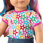 Truly Me™ 18-inch Doll #101 with wavy caramel hair
