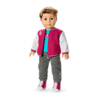 Truly Me™ 18-inch Doll #104 with straight caramel hair