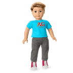 Truly Me™ 18-inch Doll #104 with straight caramel hair