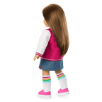 Truly Me™ 18-inch Doll #107 with straight brown hair