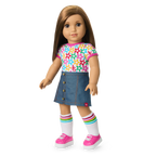 Truly Me™ 18-inch Doll #107 with straight brown hair