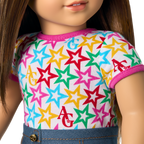 Truly Me™ 18-inch Doll #107 with straight brown hair