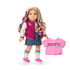 Truly Me™ 18-inch Doll #110 with wavy blonde hair