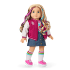 Truly Me™ 18-inch Doll #110 with wavy blonde hair
