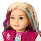Truly Me™ 18-inch Doll #110 with wavy blonde hair