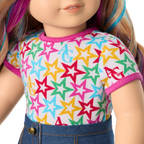 Truly Me™ 18-inch Doll #110 with wavy blonde hair