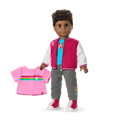 Truly Me™ 18-inch Doll #113 with curly dark-brown hair