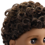 Truly Me™ 18-inch Doll #113 with curly dark-brown hair