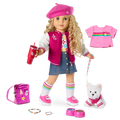 Truly Me™ 18-inch Doll #115, Puppy, Mini Backpack & Accessories AG™ Star Squad Bundle