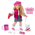 Truly Me™ 18-inch Doll #115, Puppy, Mini Backpack & Accessories AG™ Star Squad Bundle