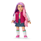 Truly Me™ 18-inch Doll #116 with wavy purple-and-pink hair