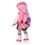 Truly Me™ 18-inch Doll #116 with wavy purple-and-pink hair