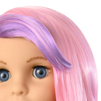 Truly Me™ 18-inch Doll #116 with wavy purple-and-pink hair