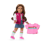 Truly Me™ 18-inch Doll #117 with wavy dark-brown hair