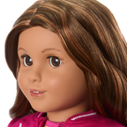 Truly Me™ 18-inch Doll #117 with wavy dark-brown hair