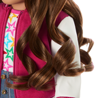Truly Me™ 18-inch Doll #117 with wavy dark-brown hair