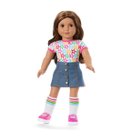 Truly Me™ 18-inch Doll #117 with wavy dark-brown hair