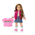 Truly Me™ 18-inch Doll #118 with curly caramel hair