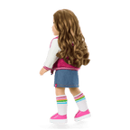 Truly Me™ 18-inch Doll #118 with curly caramel hair