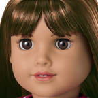 Truly Me™ 18-inch Doll #122 with straight dark-brown hair