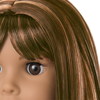 Truly Me™ 18-inch Doll #122 with straight dark-brown hair