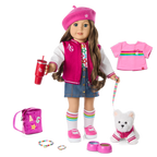 Truly Me™ 18-inch Doll #126, Puppy, Mini Backpack & Accessories AG™ Star Squad Bundle