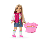 Truly Me™ 18-inch Doll #131 with straight blonde hair