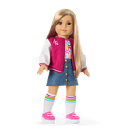 Truly Me™ 18-inch Doll #131 with straight blonde hair