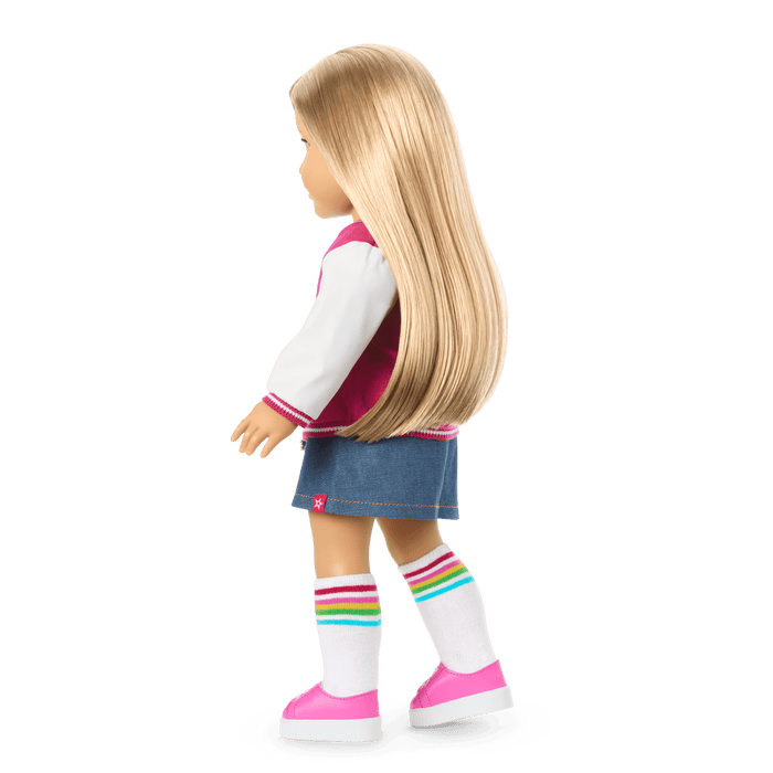 Truly Me™ 18-inch Doll #131 with straight blonde hair