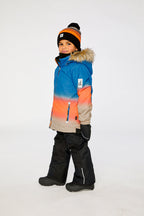 Two Piece Play Snowsuit Blue And Orange Gradient-2