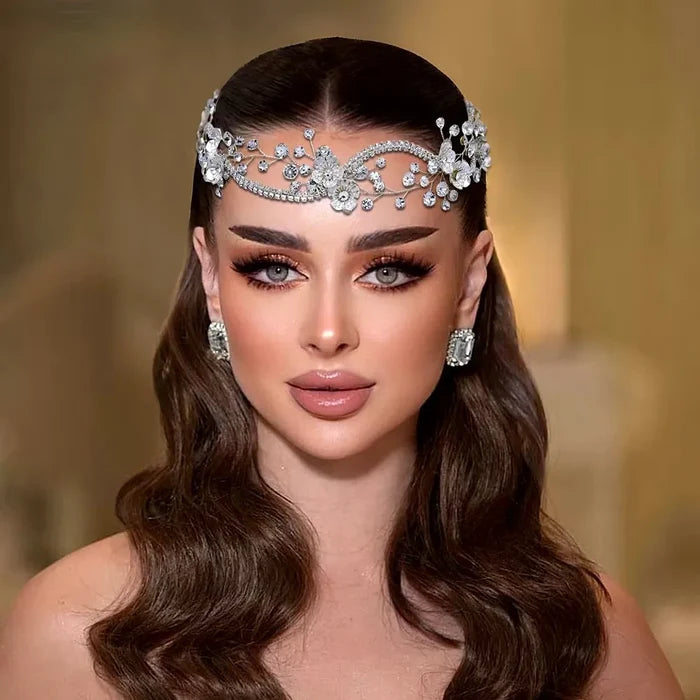 Wedding Hair Accessories - Silver Crystal Bridal Headband
