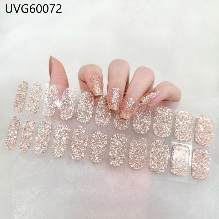 UV gel nail sticker semi-cured UVG60072