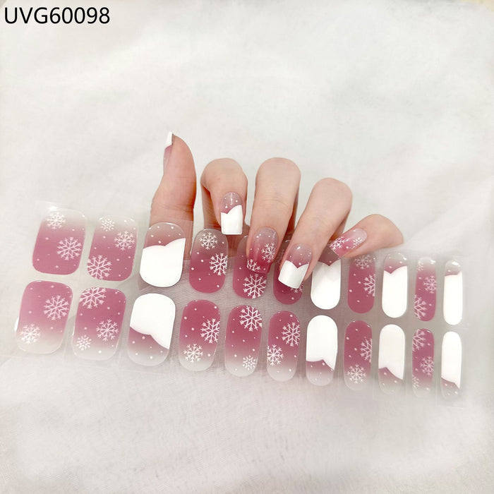 UV gel nail sticker semi-cured UVG60098