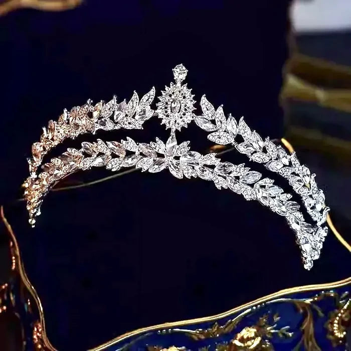 Wedding Hair Accessories - Silver Crystal BridalTiara