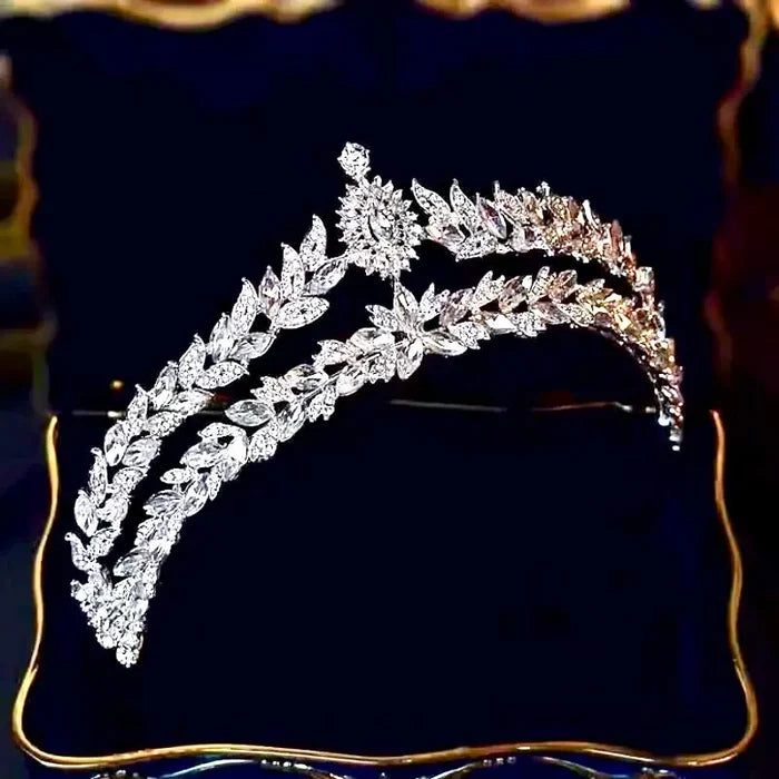 Wedding Hair Accessories - Silver Crystal BridalTiara