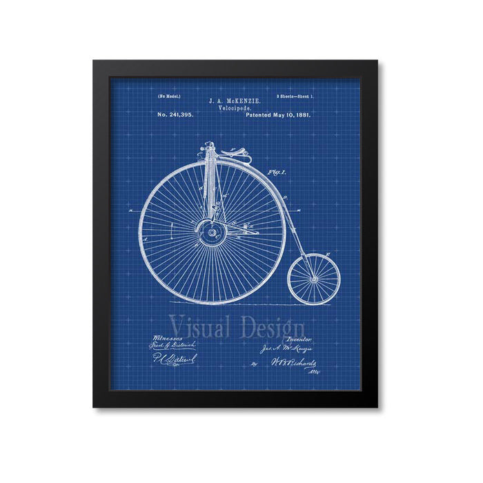 Velocipede Patent Print
