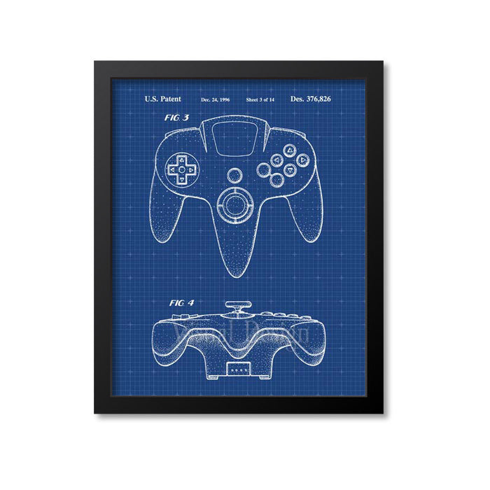 Nintendo 64 Patent Print