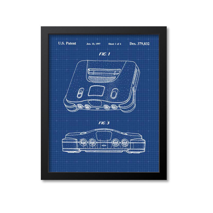 Nintendo 64 Patent Print